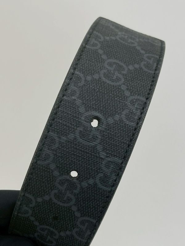 【95成新】GUCCI  Signature皮革皮帶 95CM 