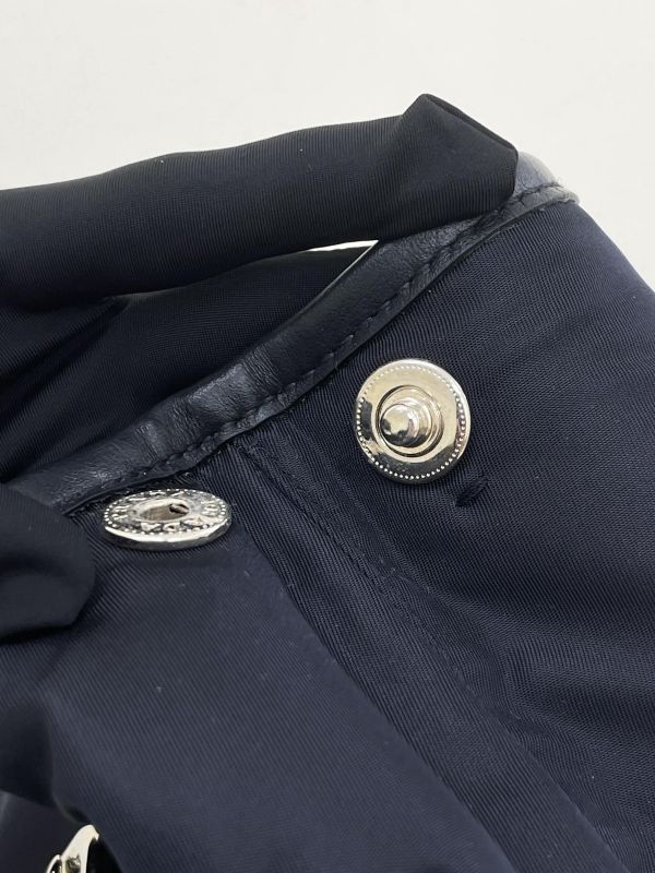 【未使用閒置品】PRADA 兩用托特包 深藍 