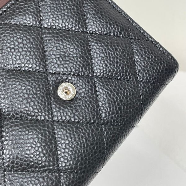 【12期0利率】【全新品】Chanel  COCO 三折短夾 黑銀【現金價41900】 