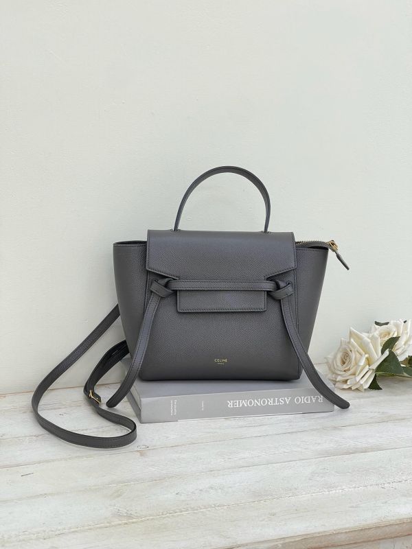 【9成新】CELINE 小牛皮BLET手袋鯰魚包NANO 