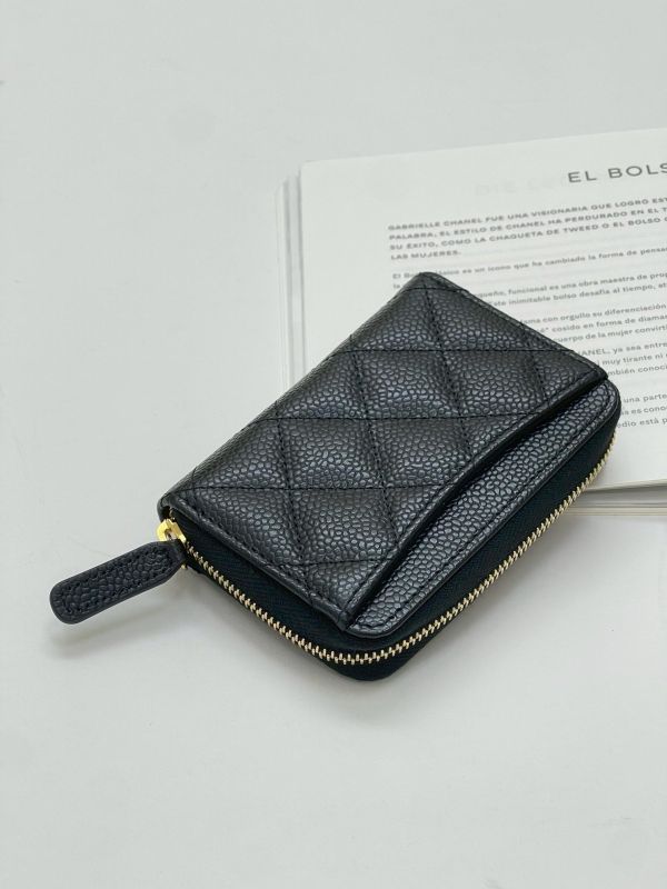 【閒置新品】CHANEL COCO 拉鍊零錢卡包 