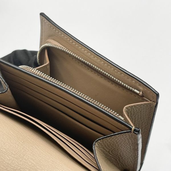 【12期0利率】LOEWE Anagram 卵石紋小牛皮對折短夾【台灣購證】【99成新】 