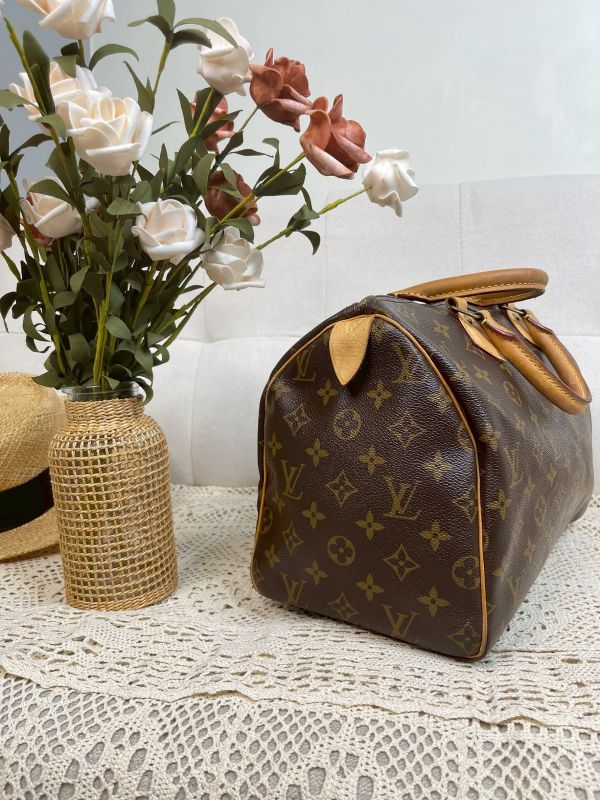 【分期0利率】LV SPEEDY 30 經典Monogram手提波士頓包【8成新】 