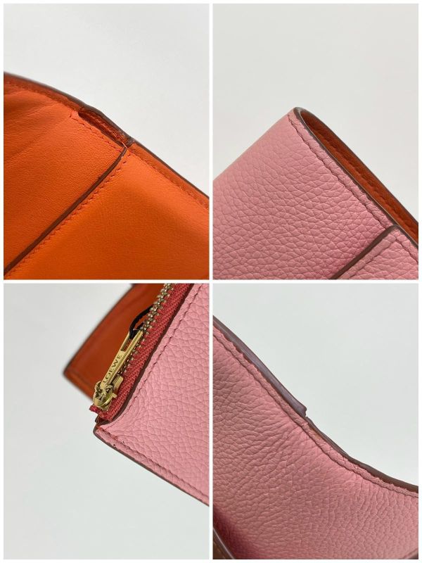 【9成新】LOEWE 粒面小牛皮小號豎款皮夾 