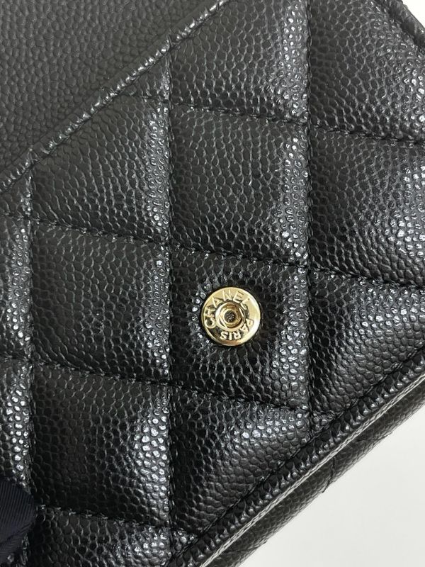 【95成新】CHANEL  COCO迷你雙層三折短夾 