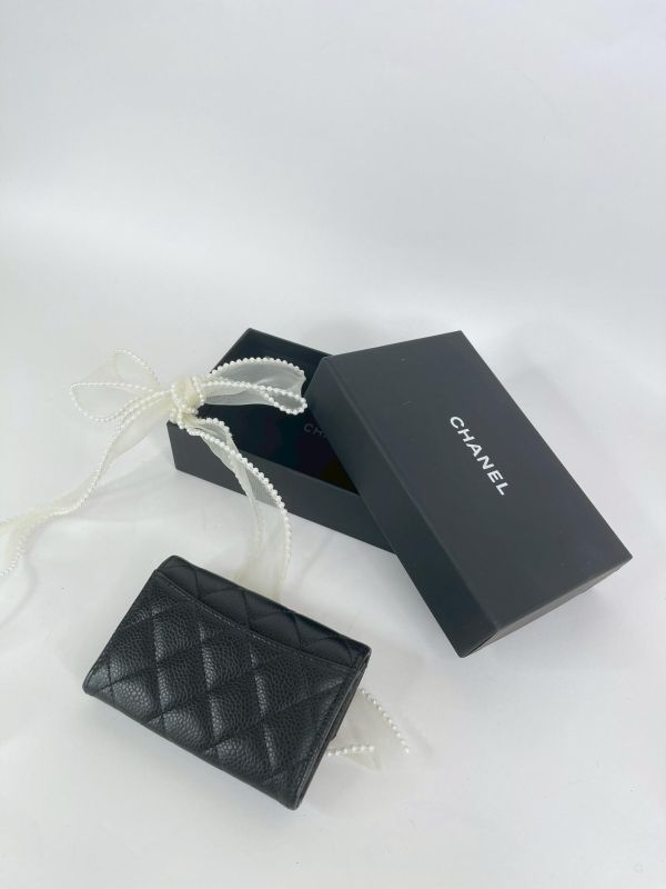 【99成新】CHANEL COCO 牛皮零錢卡包 