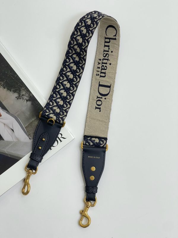 【95成新】DIOR 刺繡寬背帶 