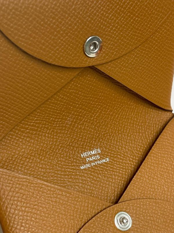 【95成新】Hermes Calvi 對開單層卡片套 