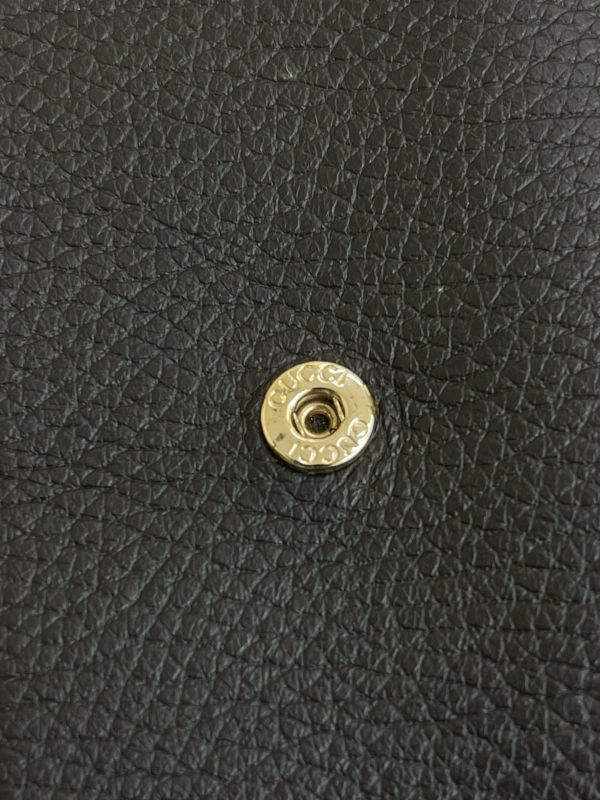 【未使用閒置品】GUCCI 牛皮壓紋長夾 