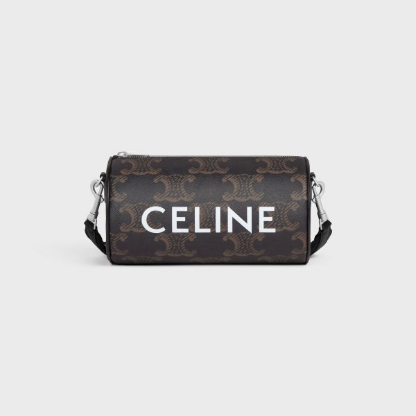 【6期0利率】【現金價】CELINE 字母老花帆布圓筒包 