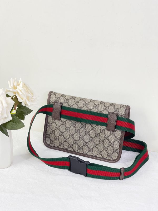 【99成新】GUCCI Supreme虎頭胸包 