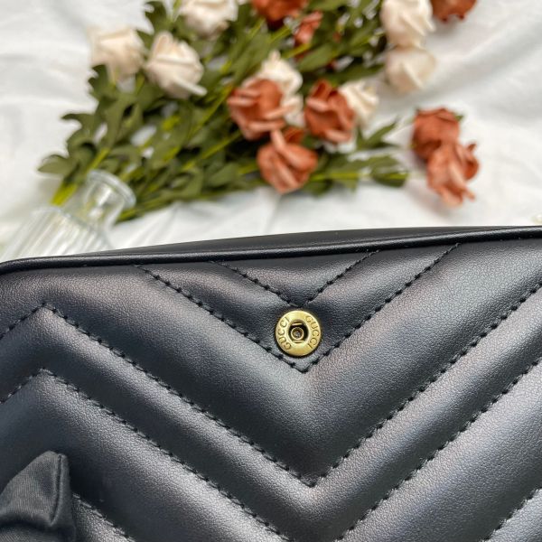 【99成新】【12期0利率】GUCCI GG MARMONT迷你翻蓋單肩包 