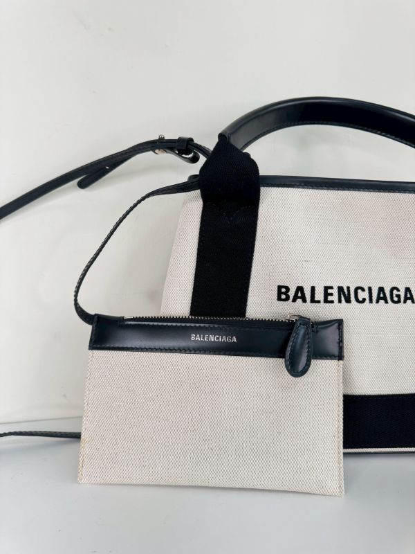 【分期0利率】Balenciaga Navy Cabas XS(背帶款)【9成新】 