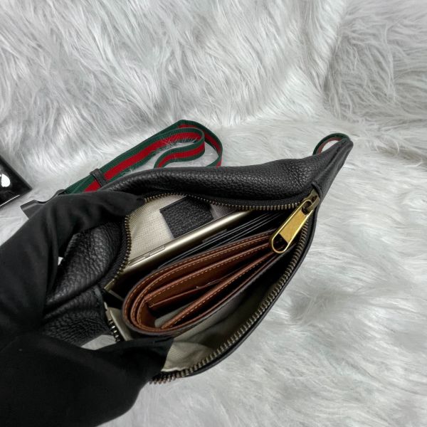 【98 成新】GUCCI小號印刷腰包 