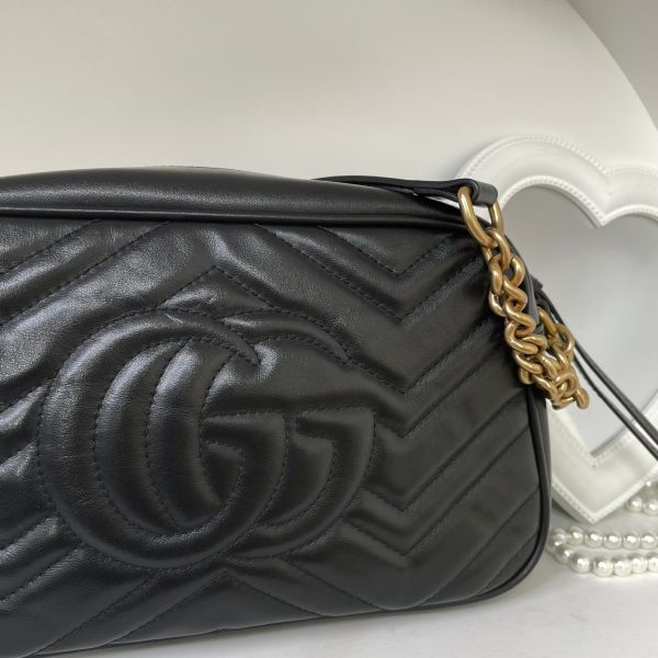 【12期0利率】GUCCI GG Marmont 相機包 24公分【9成新】 gucci 女包