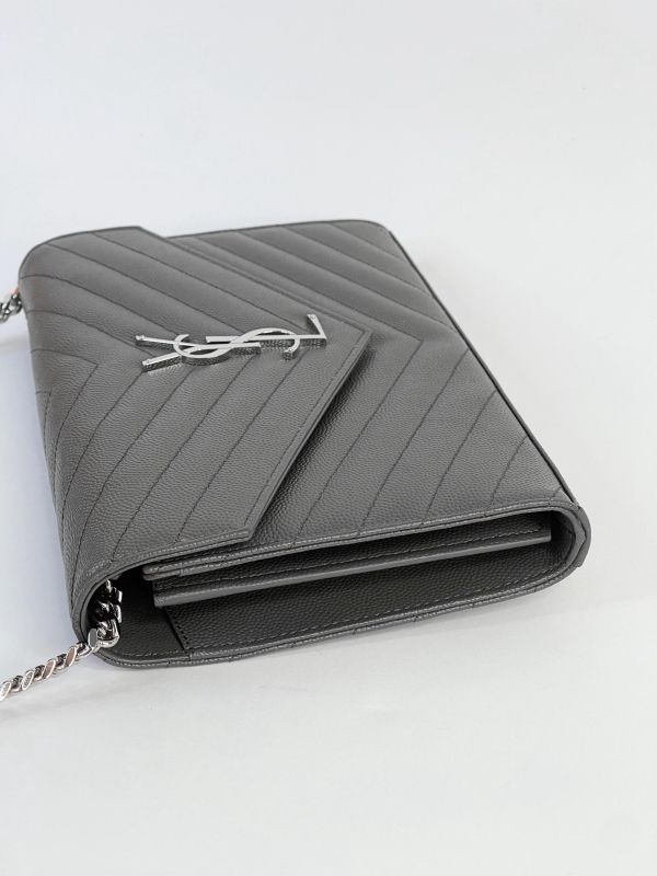 【99成新】YSL WOC 魚子醬鍊包 22.5CM 