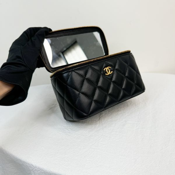 【12期0利率】CHANEL VANITY CASE長盒子【95成新】 