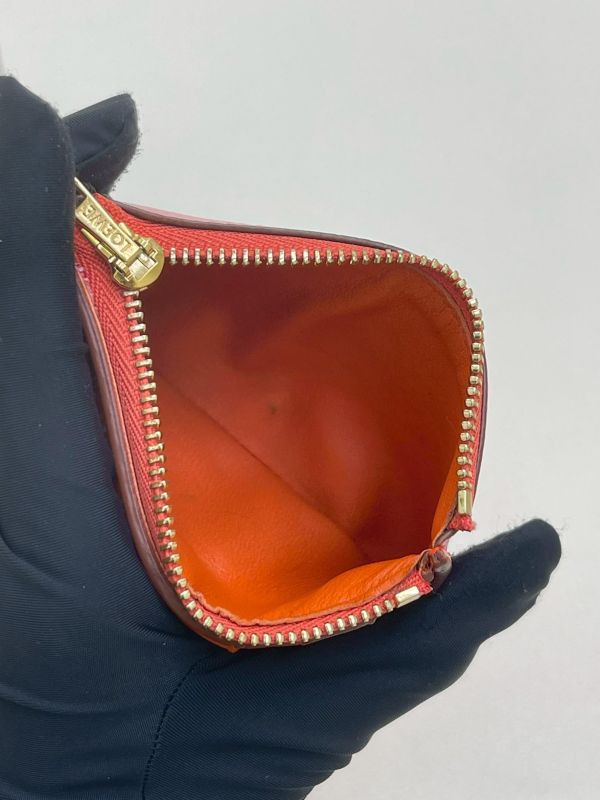 【9成新】LOEWE 粒面小牛皮小號豎款皮夾 