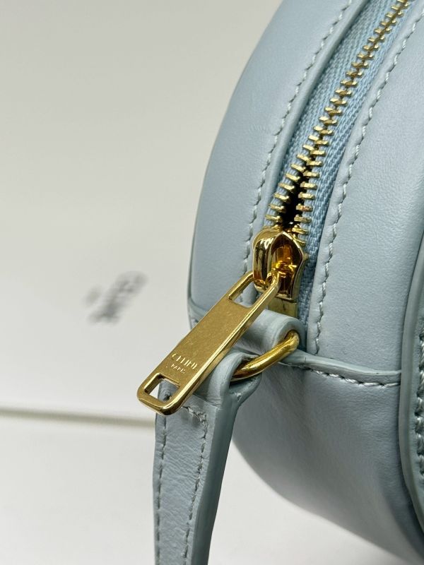 【95成新】CELINE 迷你月餅包  冰藍色 