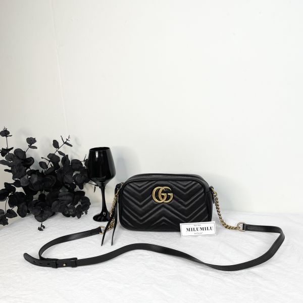 【12期0利率】GUCCI GG Marmont 相機包【9成新】 