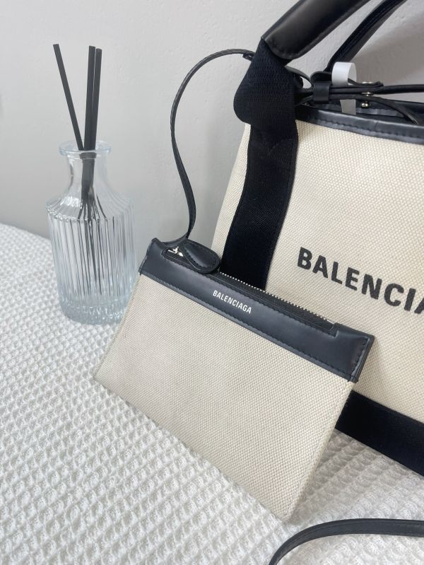 【分期0利率】Balenciaga Navy Cabas XS(背帶款)【8成新】 