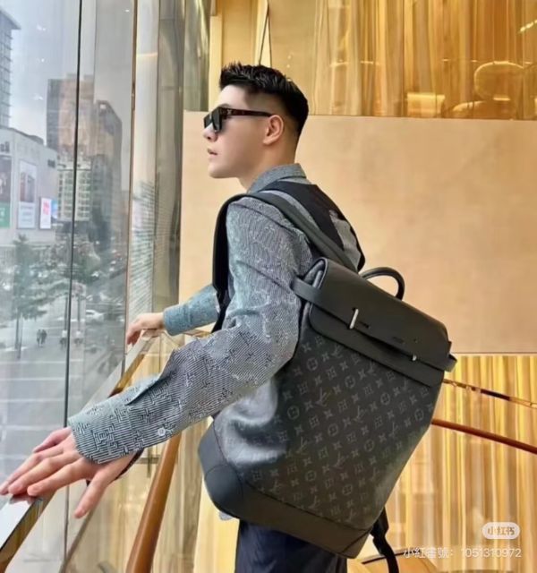 【分期0利率】LV Steamer 帆布後背包【未使用閒置品】 