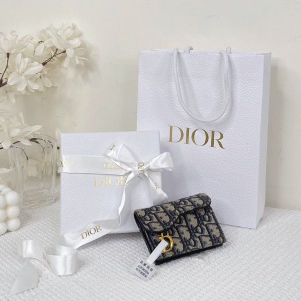 【分期0利率】DIOR SADDLE BLOOM 卡夾【9成新】 