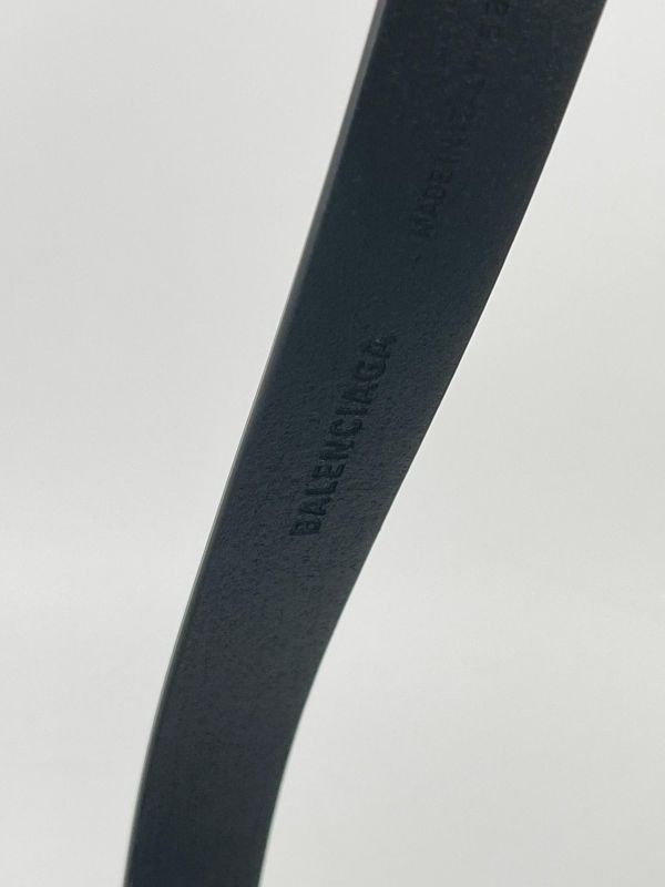【全新品】BALENCIAGA 復古BB LOGO 25MM 皮帶 