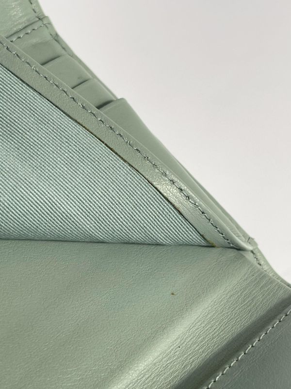 【9成新】CHANEL COCO 背面拉鍊三折短夾 