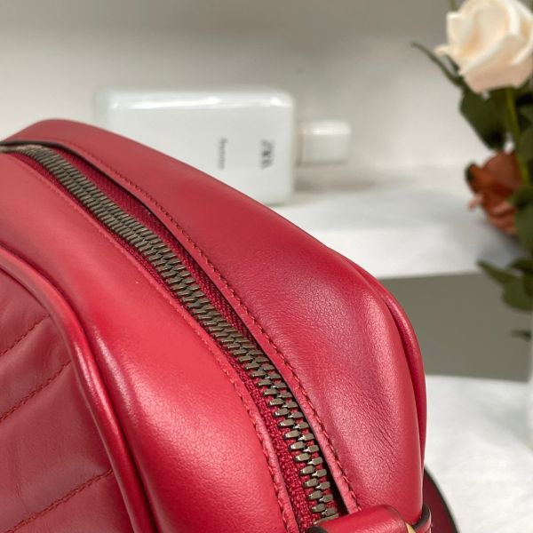 【9成新】【12期0利率】GUCCI GG Marmont 24CM 拉鍊相機包 