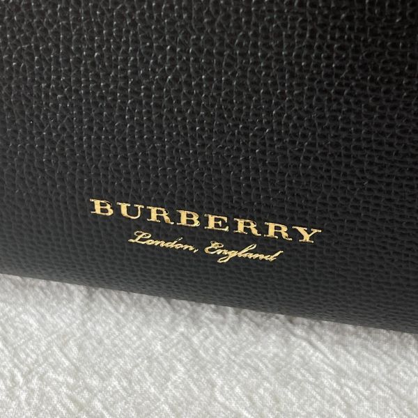 【12期0利率】BURBERRY 棉麻拼接手提兩用包【成新】 