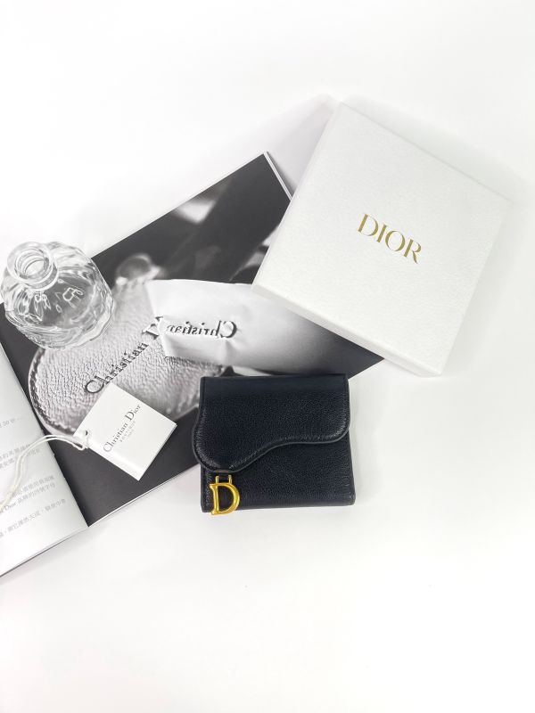 【分期0利率】DIOR Saddle Lotus 三折短夾【85成新】 