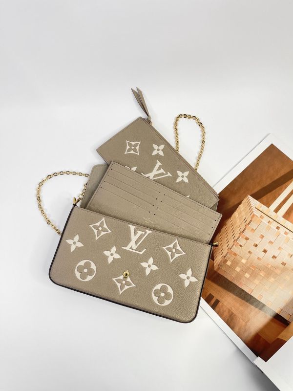 【95成】LV Félicie Pochette 內裡織布 