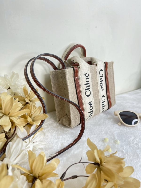 【分期0利率】CHLOE WOODY TOTE 迷你 棕【88成新】 