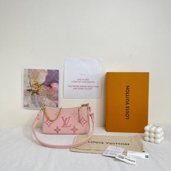 【12期0利率】LV EASY POUCH 漸層皮革斜背包【全新閒置】 