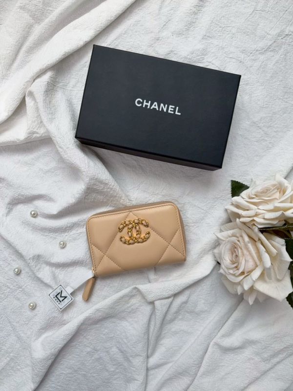【分期0利率】CHANEL 19 拉鍊零錢包【9成新】 
