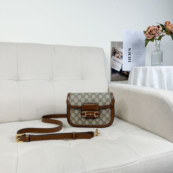 【12期0利率】GUCCI Horsebit 1955 MINI【99成新】 
