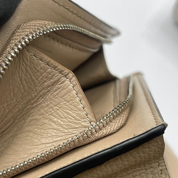 【12期0利率】LOEWE Anagram 卵石紋小牛皮對折短夾【台灣購證】【99成新】 