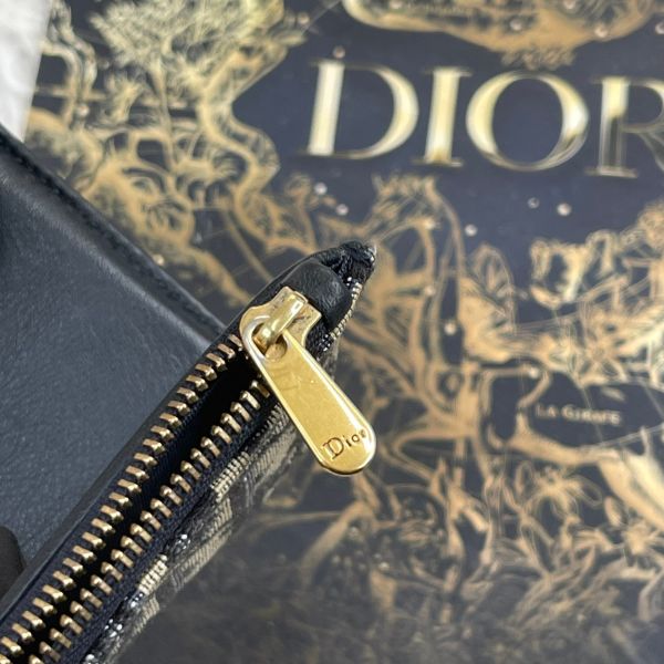 【12期0利率】DIOR SADDLE LOTUS 老花三折短夾【85成新】 