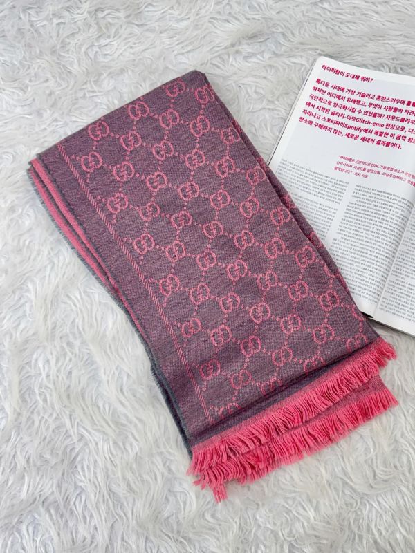 【95成新】GUCCI  GG 花紋披肩 