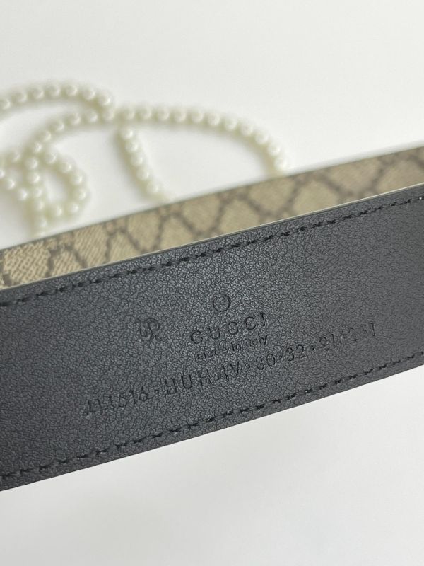 【全新品】GUCCI 雙G 3CM 皮帶 