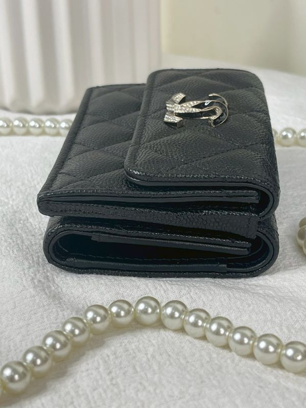 【分期0利率】CHANEL 23S 迷你雙層三折短夾【全新品】 