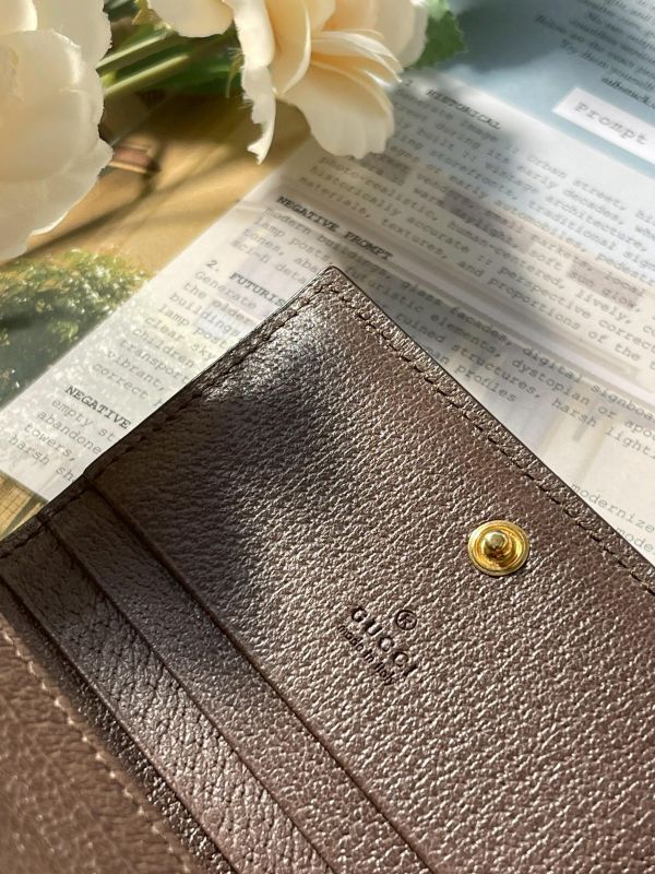 【99成新】GUCCI OPHIDIA 雙折短夾 