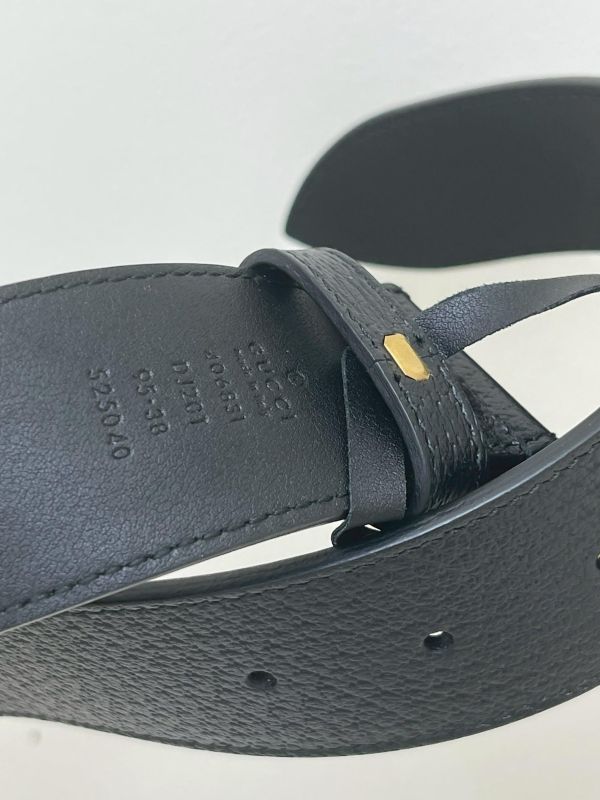 【95成新】GUCCI 復古雙G皮帶 40MM 