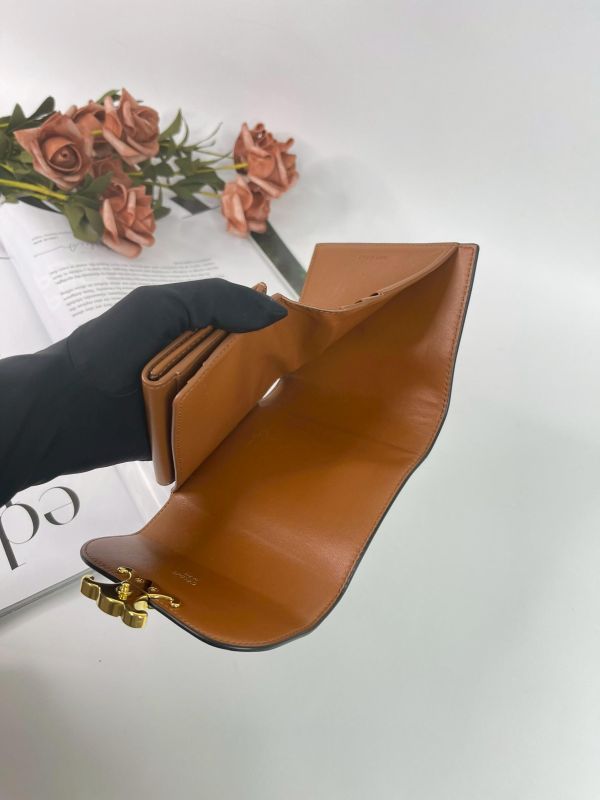 【9成新】CELINE凱旋門三摺短夾 