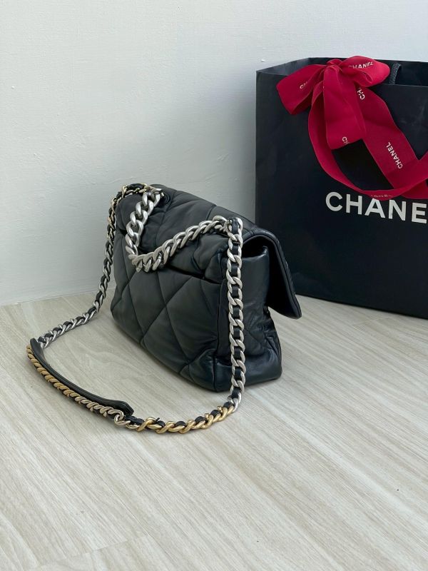 【95成新】CHANEL 19大型口蓋包 