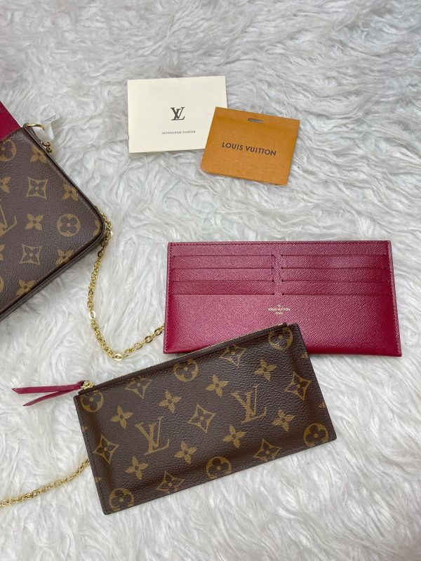 【分期0利率】 LV LV Félicie Pochette 舊款老花三合一 (非絨布內裡)【9成新】 