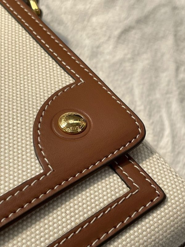 【分期0利率】BURBERRY HORSEFERRY 印花帆布NOTE斜背包【未使用閒置品】 