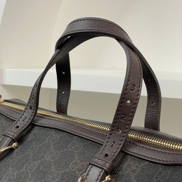 【95成新】【12期0利率】GUCCI 老款滿版雙G帆布波士頓包 