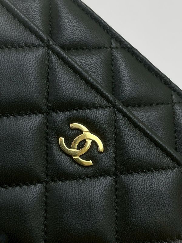 【95成新】CHANEL  WOC 羊皮金扣 